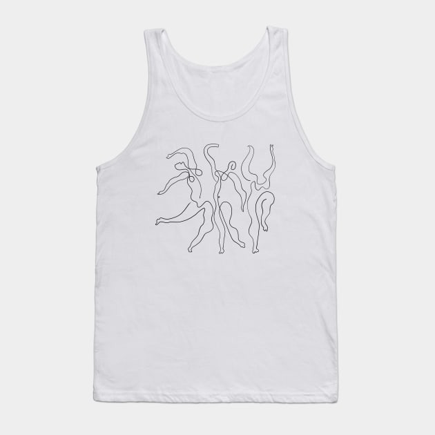 Picasso Line Art - Dancers Tank Top by shamila
